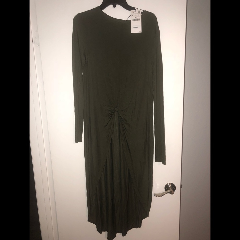 Zara hi-lo long sleeve top